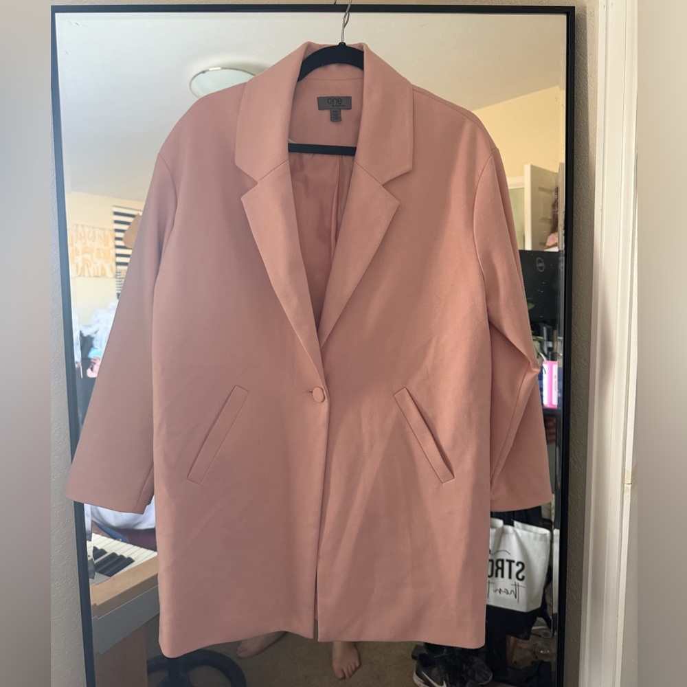 Chic Pink Trench Coat